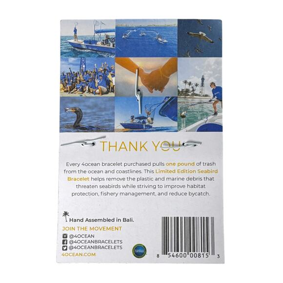 4Ocean Seabirds Limited Edition Beaded Bracelet Yellow - Picture 3 of 4